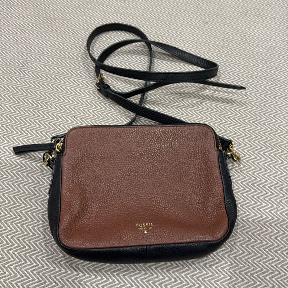 Fossil Sydney Two Tone Leather Crossbody
